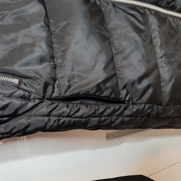 Michael Kors faux fur hooded down filled mid-length winter coat puffer black - Picture 4 of 14